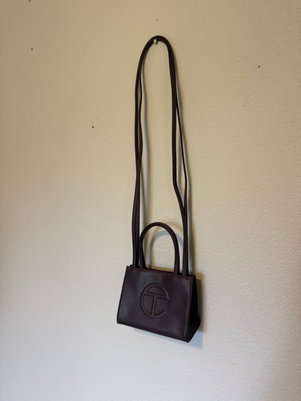 Telfar | Eggplant small Crossbody mini Tote - Picture 3 of 7